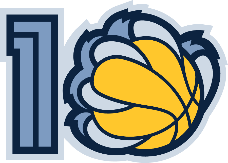Memphis Grizzlies 2011 Anniversary Logo v2 DIY iron on transfer (heat transfer)